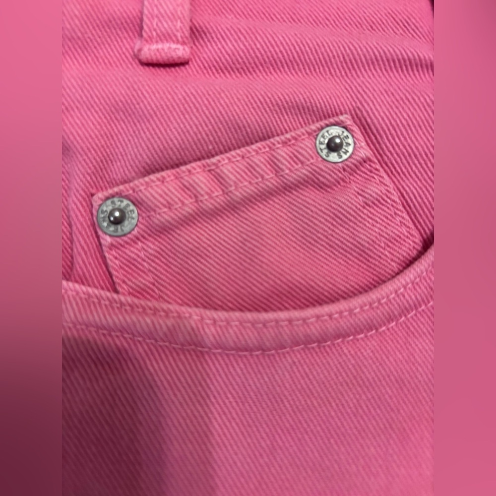 Vintage Steel Jeans 80s 90s Y2K High Rise Pink Shorts sz 9 USA Bermudas EUC - Picture 12 of 12
